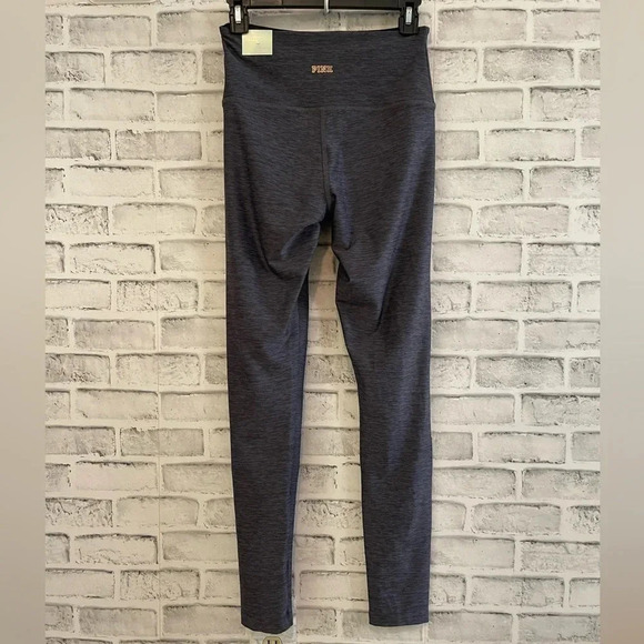 NWT! Victoria’s Secret PINK gray Heather high waist distressed leggings Small - Picture 2 of 7